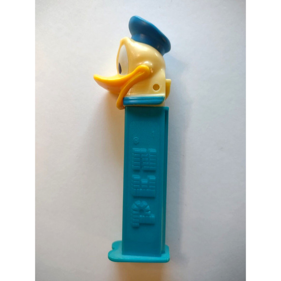 Donald Duck Disney Candy Container Hungary Cartoon Comics Vintage Blue Dispenser - Picture 3 of 3